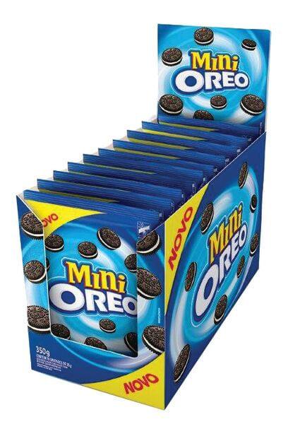Biscoito Recheado Mini Oreo Original 35g - Caixa Com 10 Unidades