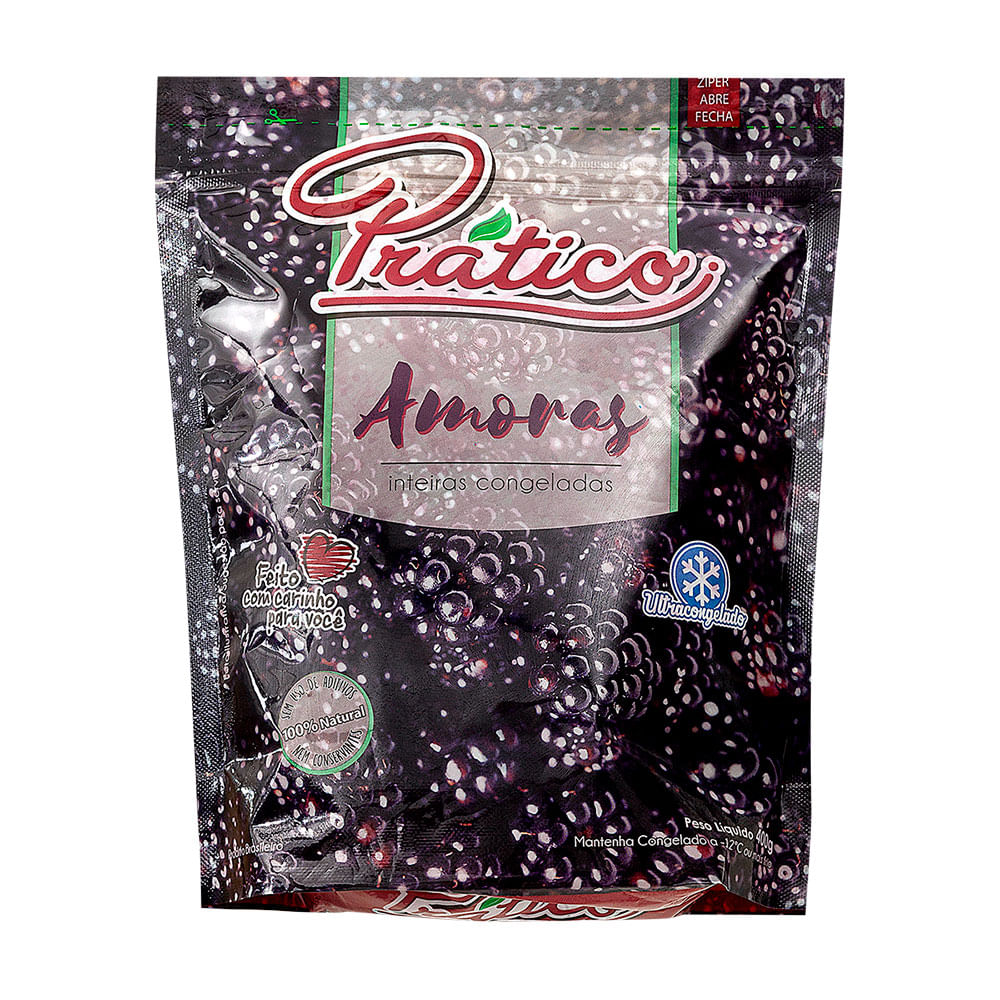 Amoras Congeladas Prático Pacote 400g