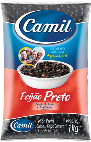Feijão Preto Camil Pacote 1kg