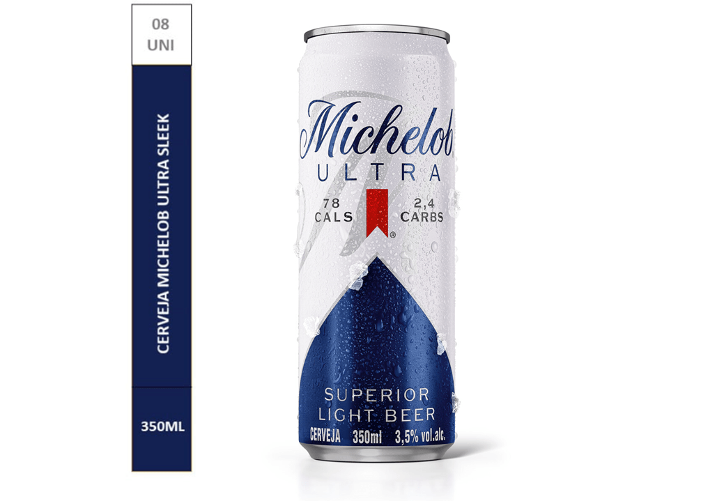 Pack Cerveja Ultra Sleek Michelob 8 Unidades de 350ml