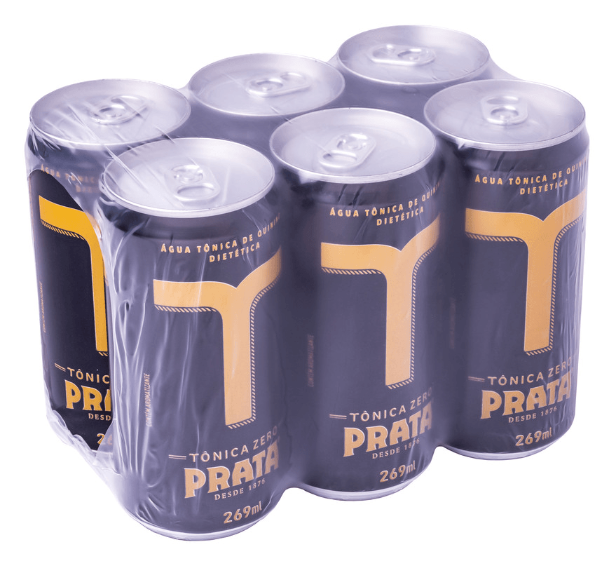 Água Tônica Prata Zero Açúcar Lata 269ml
