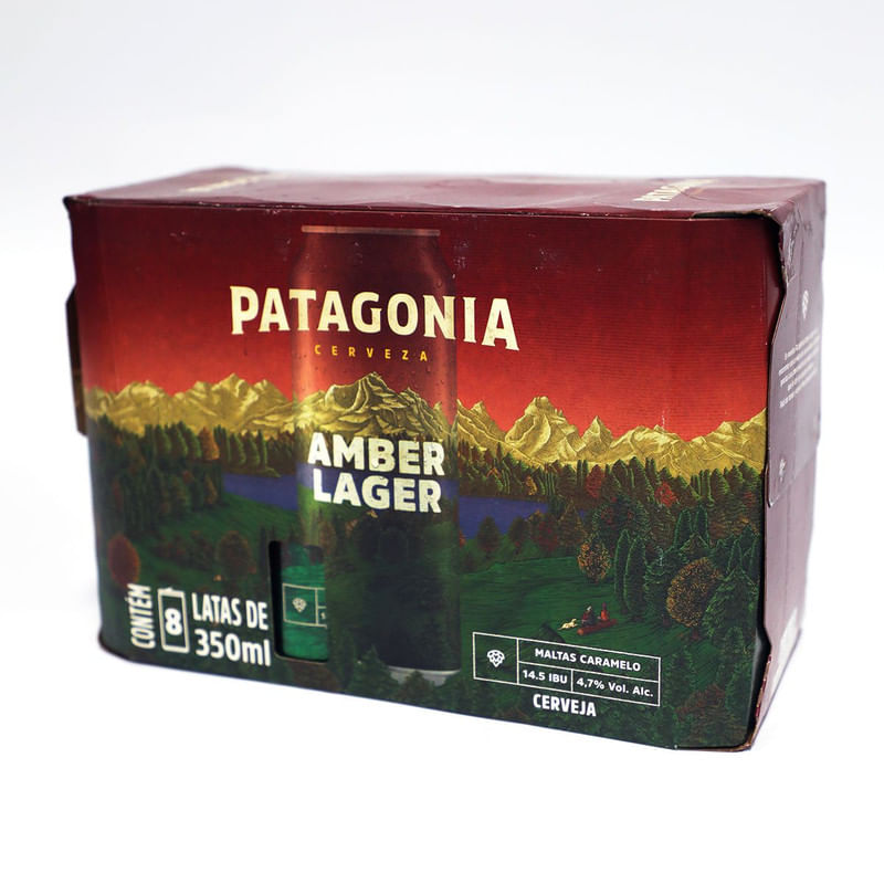 Produto Cerveja Patagonia Amber Lager Pack 8 Latas 350ml Cada da loja Sam's no valor de: 44,78