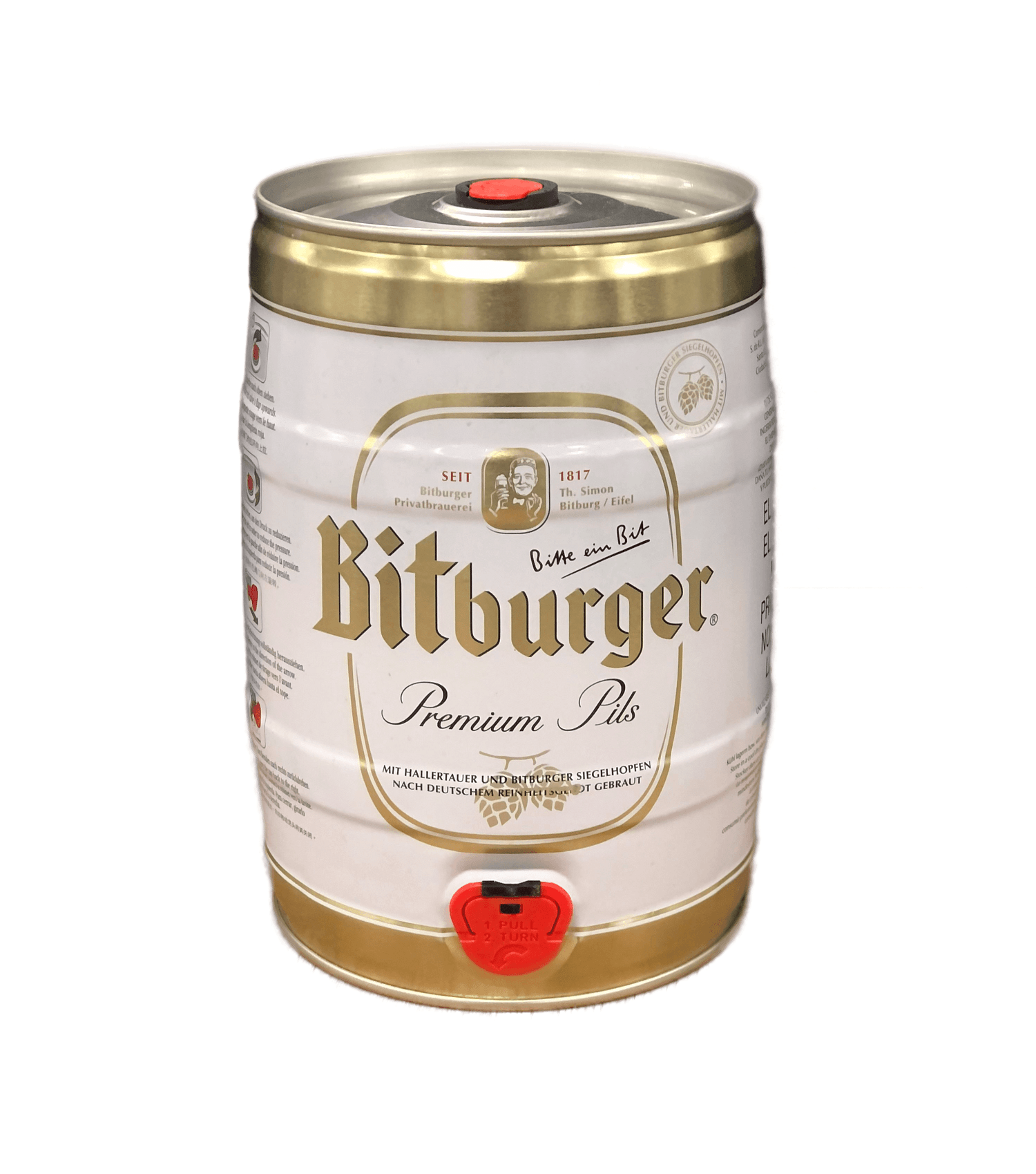 Produto Cerveja Bitburger Pilsen Barril 5l da loja Sam's no valor de: 119,98