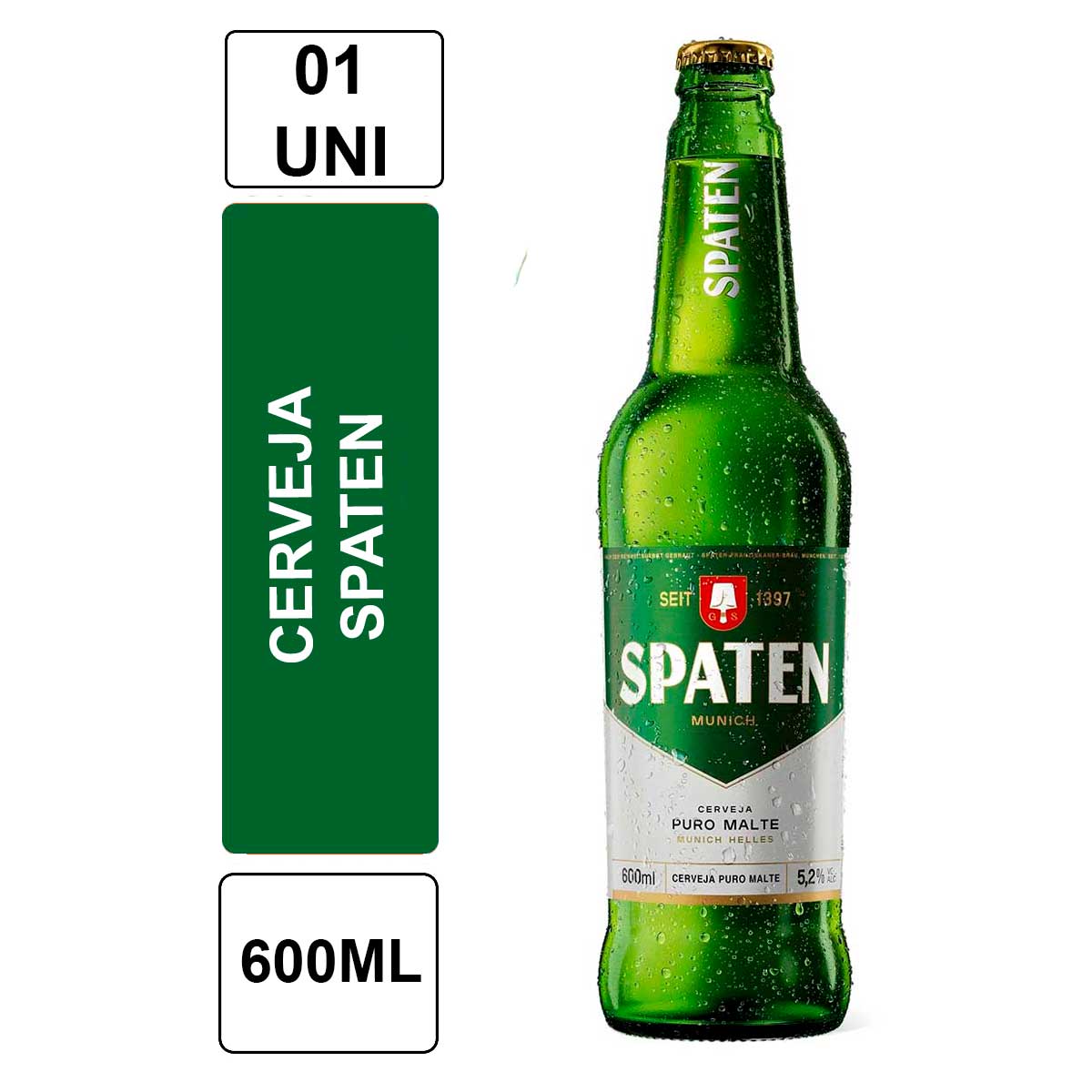 Produto Cerveja Munich Helles Puro Malte Spaten Garrafa 600ml da loja Sam's no valor de: 9,98