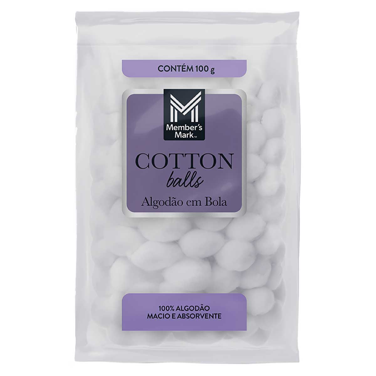 Algodão Bola Member's Mark com 100g