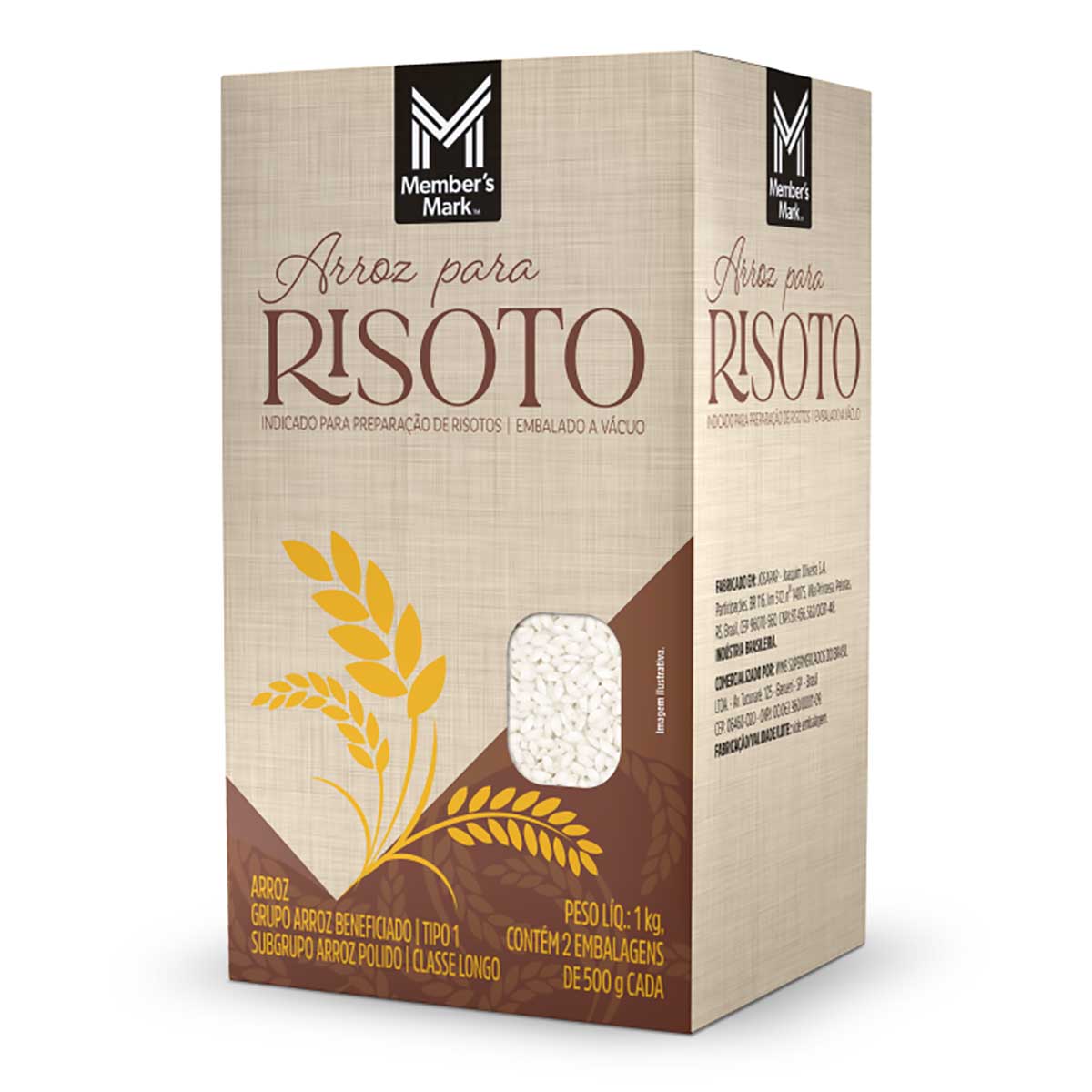 Arroz Risoto Itália Member's Mark 1kg