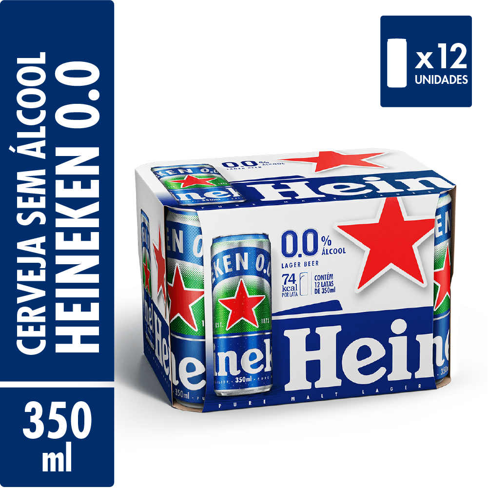 Produto Cerveja Heineken Zero Álcool Sleek Pack 12 Latas 350ml Cada da loja Sam's no valor de: 68,48