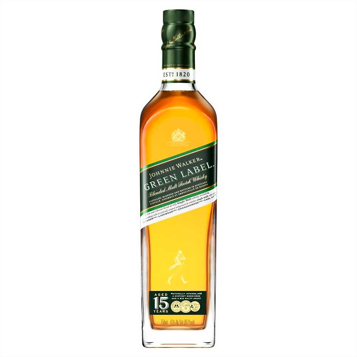 Whisky Johnnie Walker Green Label 750ml
