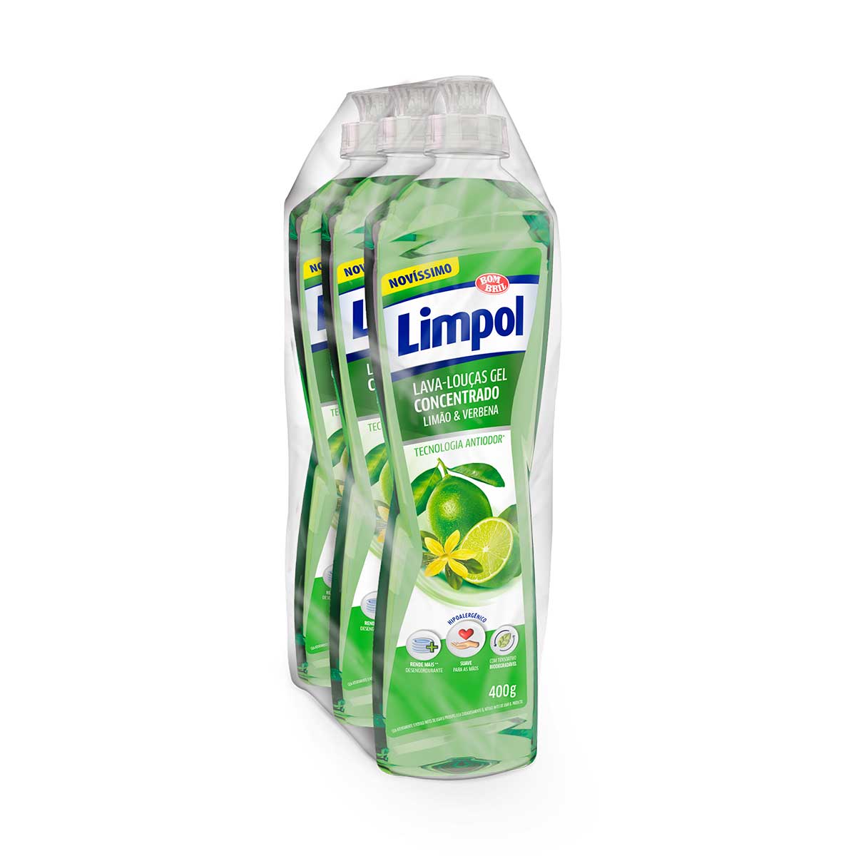 Detergente Limpol Gel Concentrado Limão e Verbena 400G