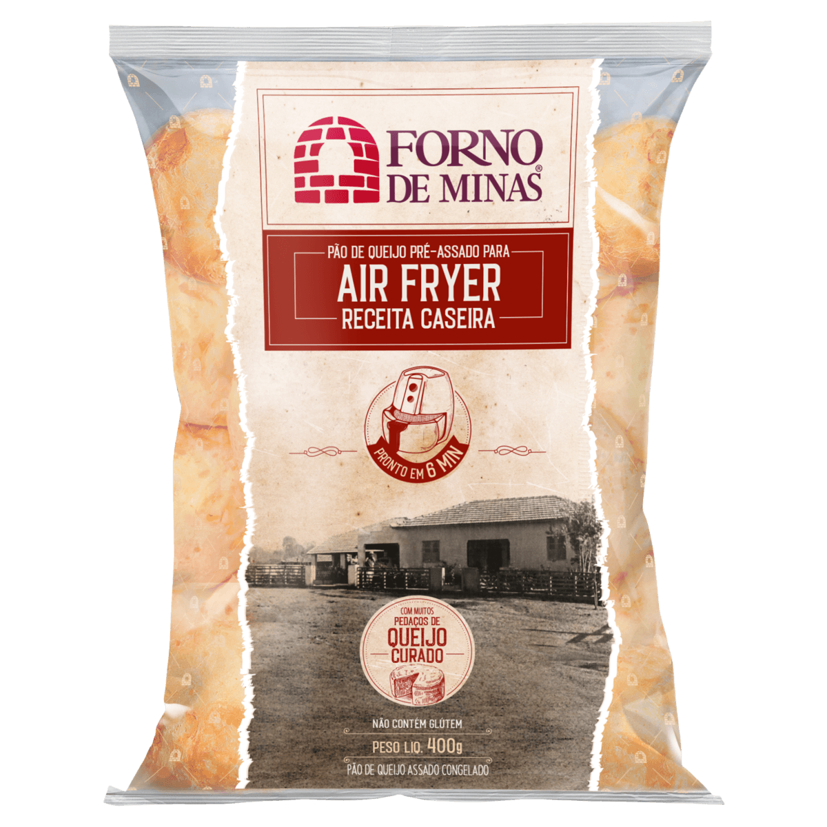 Pão de Queijo Airfryer 400g Forno de Minas