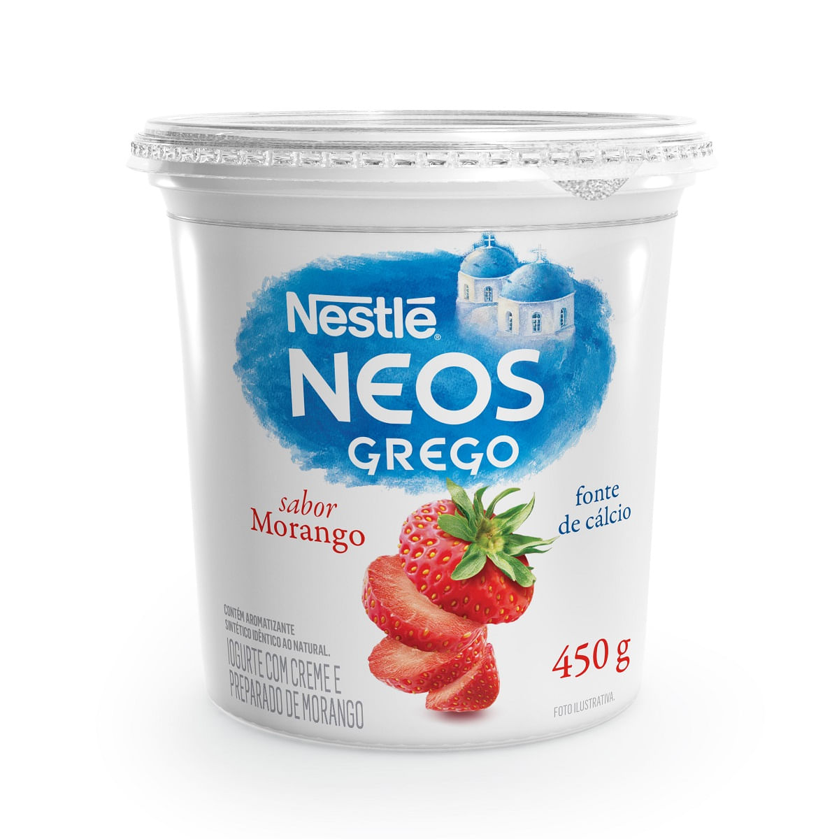 Iogurte Neos Grego Morango Nestle 450g