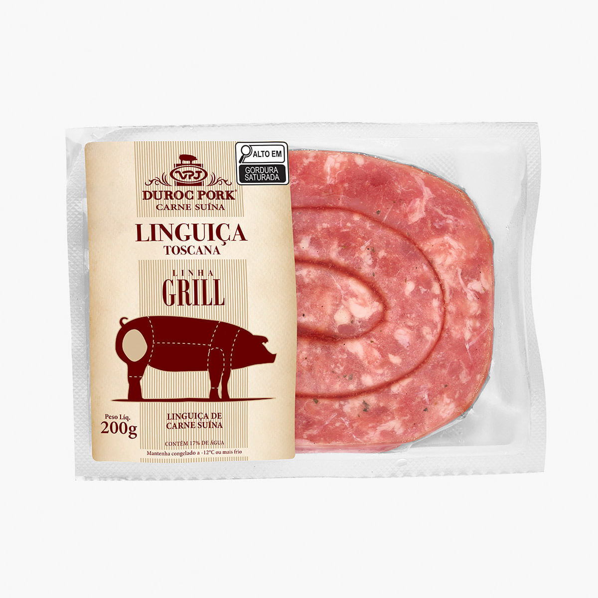Linguiça Toscana VPJ Duroc Pork Pacote 200g