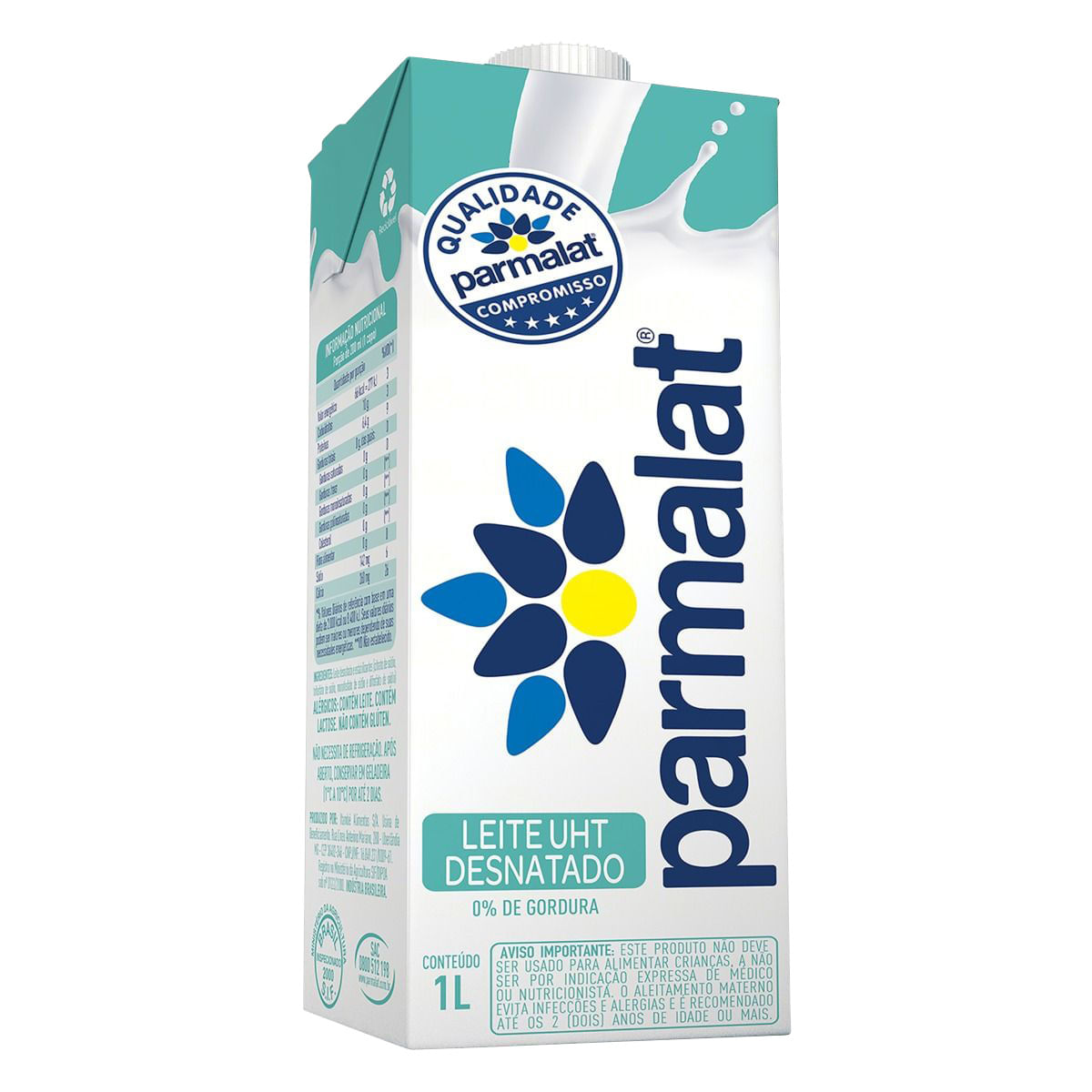 Leite UHT Parmalat Desnatado 1L