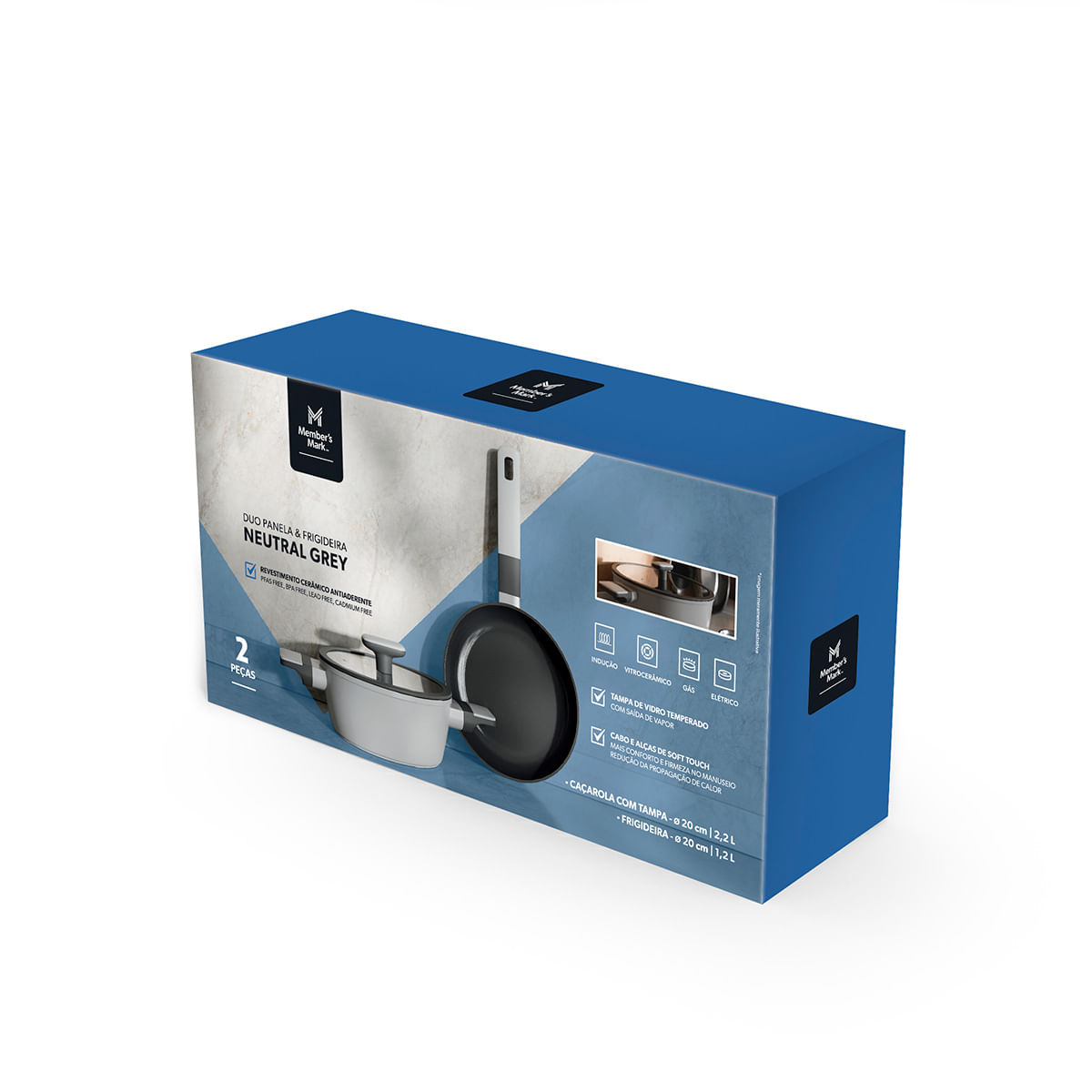 Duo Panela Frigideira Neutral G 2 Peças