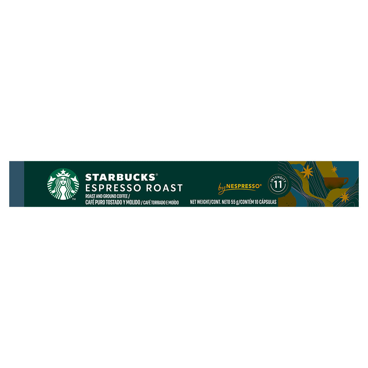 Cápsulas de Café Starbucks Espresso Roast 10 Cápsulas de 5,5g Cada