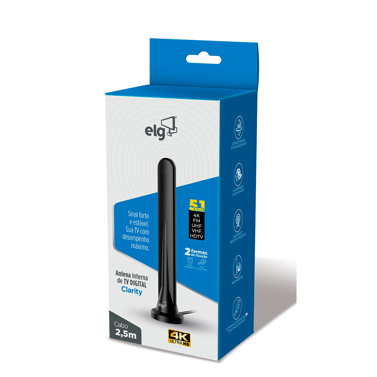 Antena Digital ELG Interna HDTV 2000i