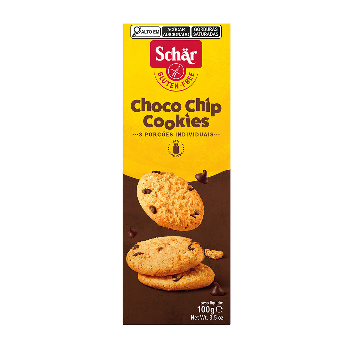 Cookies Gotas Chocolate Sem Glúten 100g Schar