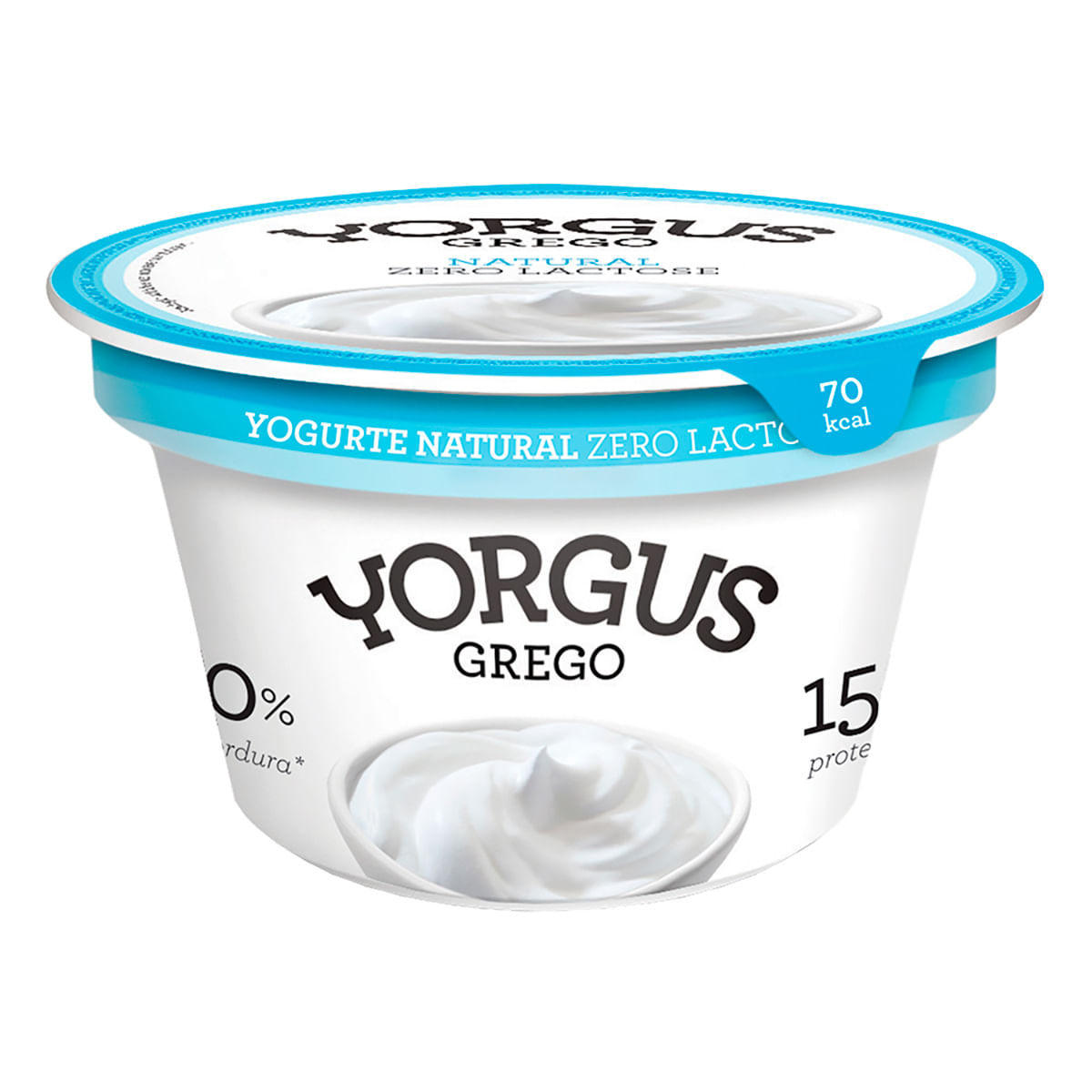 Iogurte Grego Natural 0% Gordura Zero Lactose Yorgus 130g