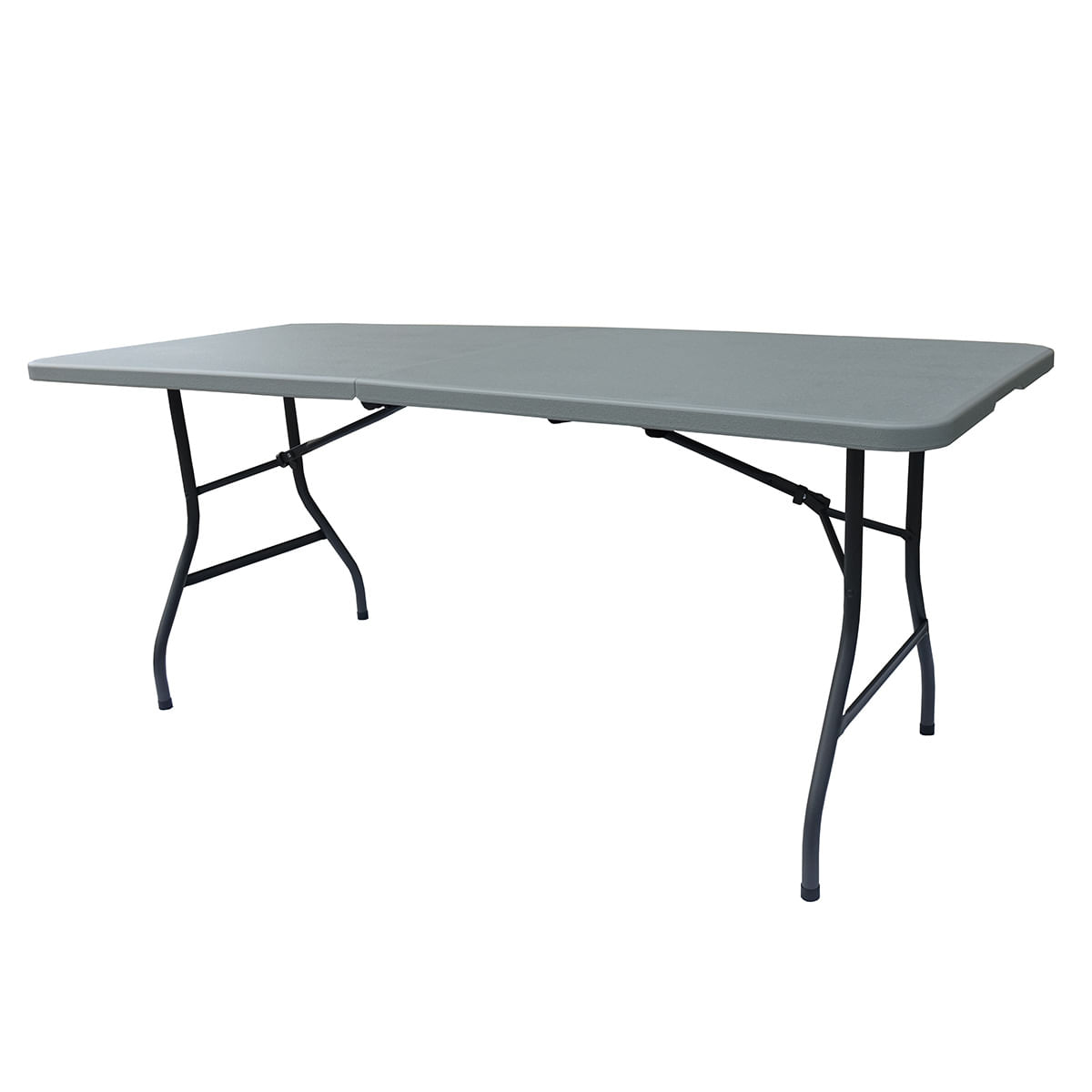 Mesa Dobrável Cinza 1,8m Member's Mark
