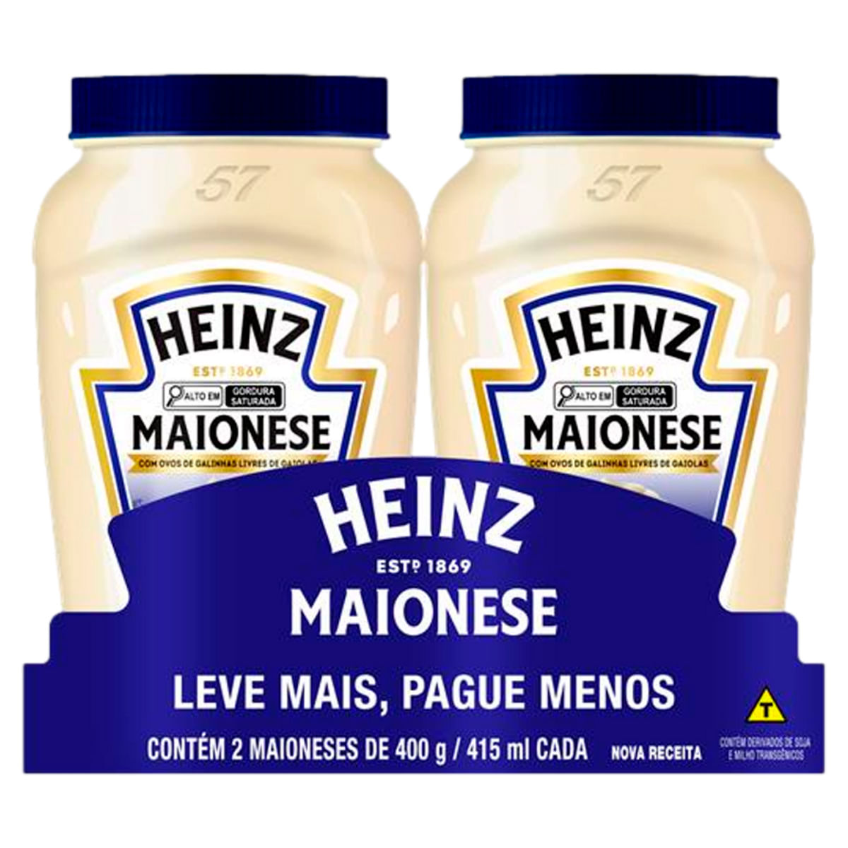 Maionese Heinz Duo Pack 2x400g