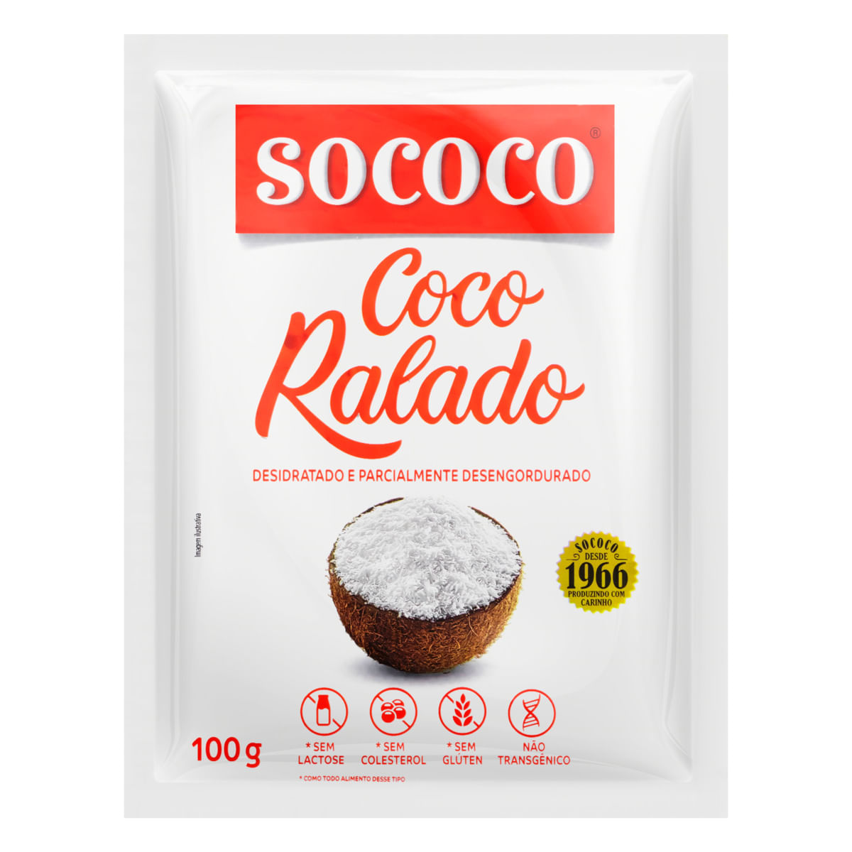 Coco Ralado Desidratado Sococo 100g