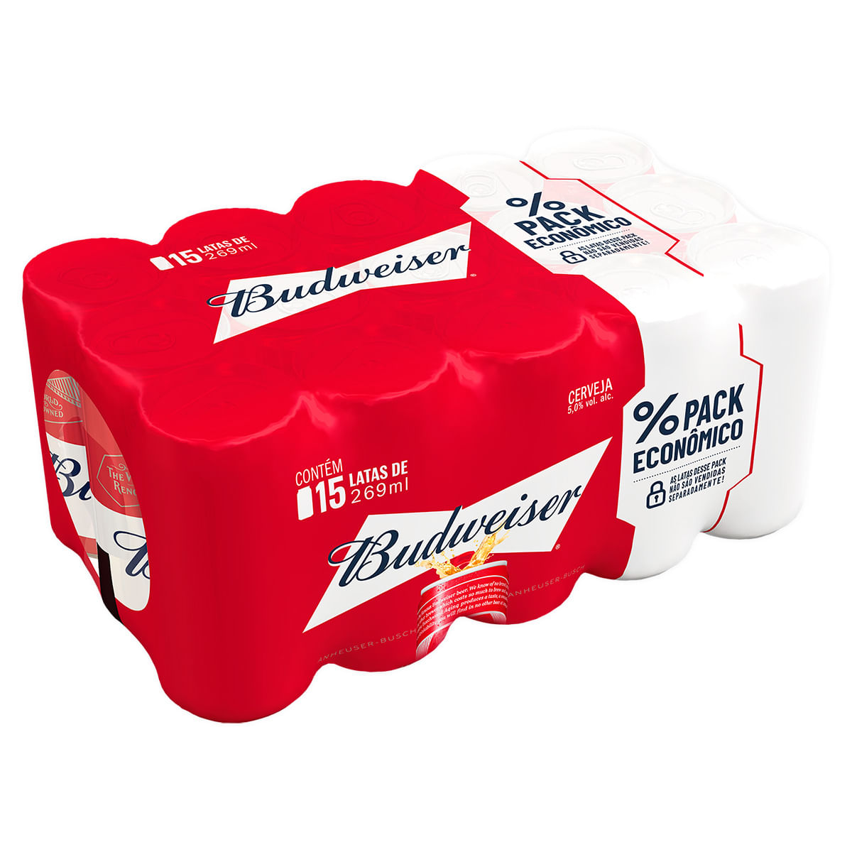 Cerveja Budweiser Lata 15x269ml