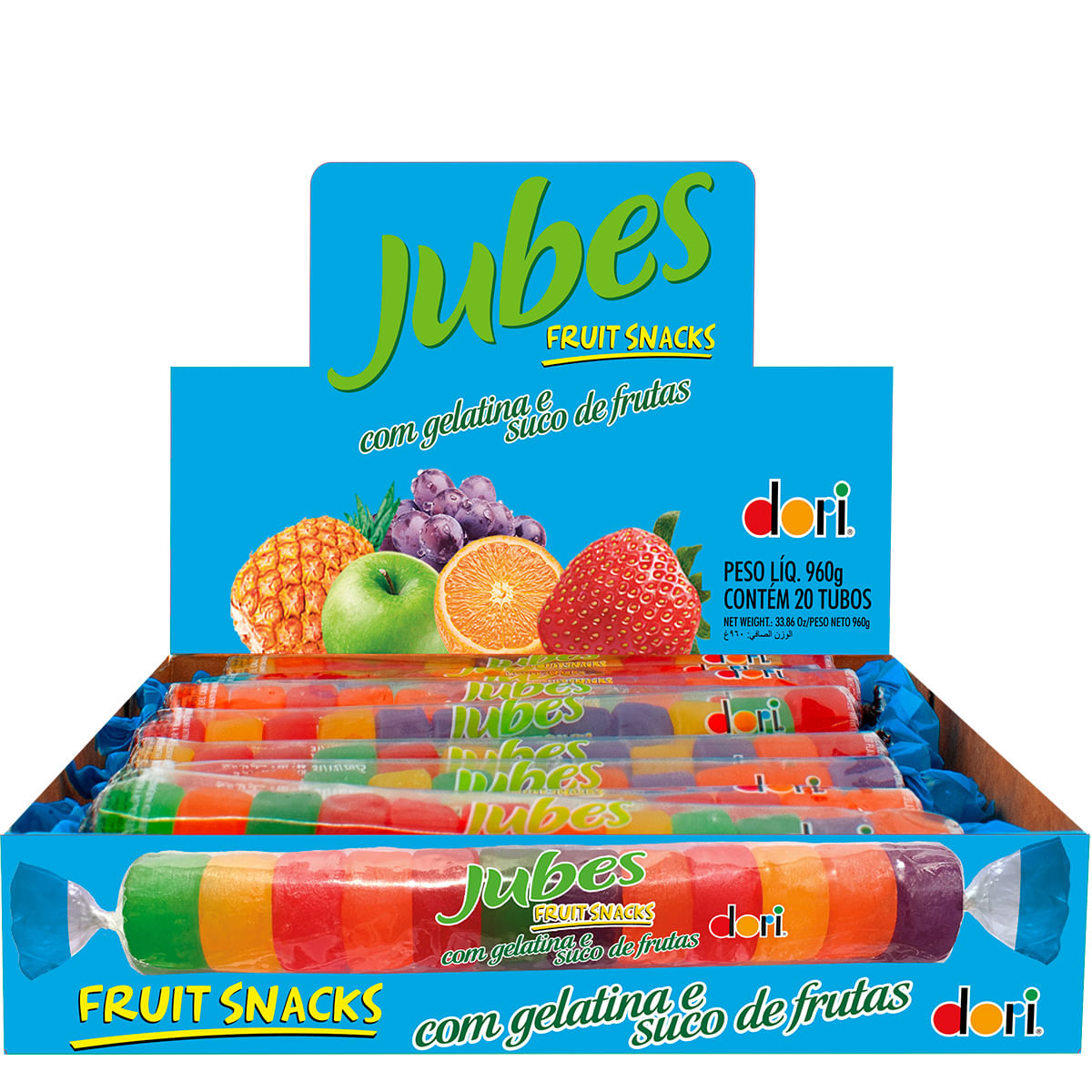 Balas Jubes Fruit Dori 20x48g