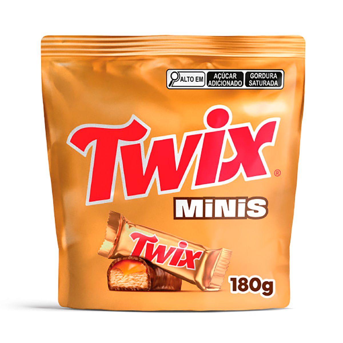 Mini Twix Bag Caramelo 180g