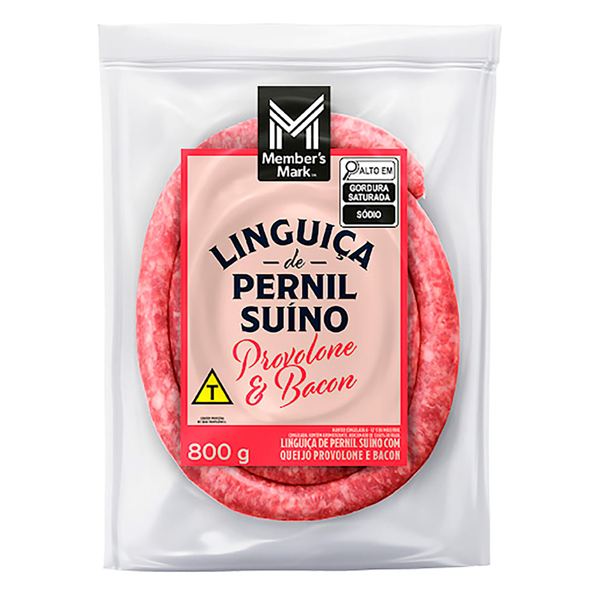 Linguiça Com Queijo Provolone e Bacon Member's Mark 800g