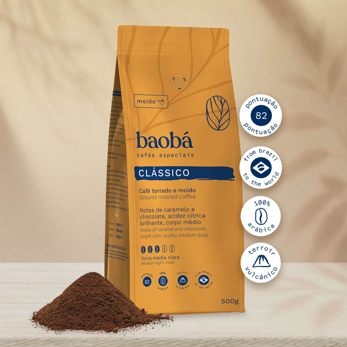 Café Torrado e Moído Baobá Classic Especial 500g